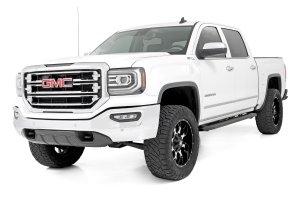 GMC Sierra 2500 HD Running Boards - Rough Country - RPT2 - Matte Black - '07-'18
